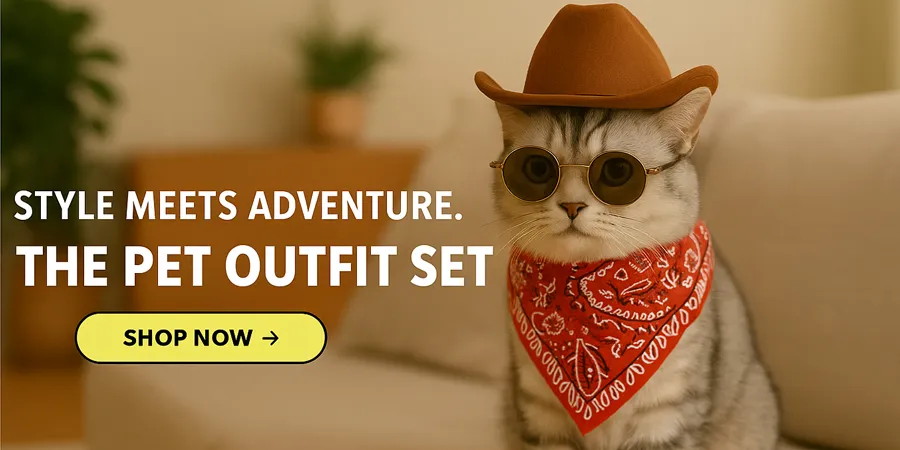 THE PET OUTFIT SET collection banner