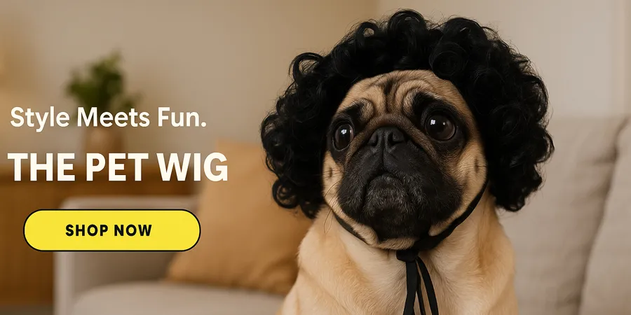 the pet wig collection banner