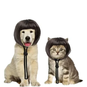 Cute Bob Cut Pet Wig with Fringe 1