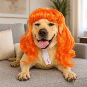 Dog Long Wavy Hair Wig 89